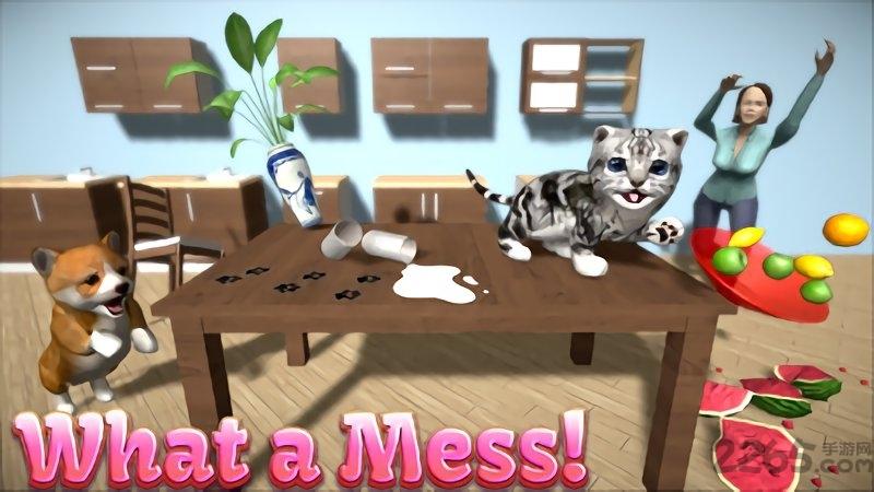 猫咪模拟器和朋友们汉化破解版下载,猫咪模拟器和朋友们,猫咪游戏,养成游戏